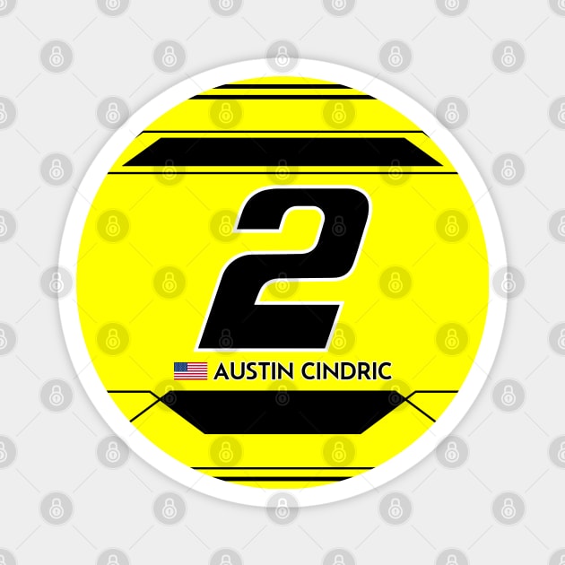 Austin Cindric #2 2023 NASCAR Design Magnet by AR Designs 